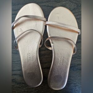 TKEES Rose Gold Sandals